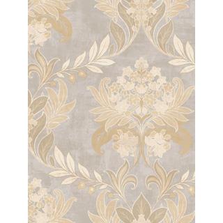 Seabrook Designs HE50702 Heritage Acrylic Coated Floral Wallpaper